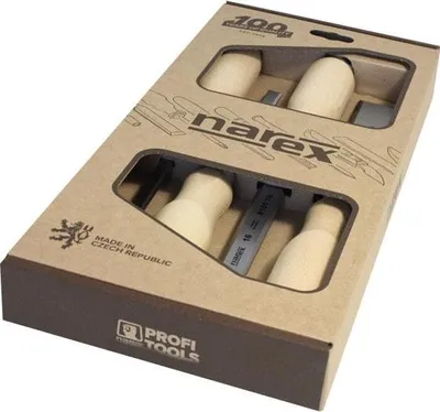 Obrázok produktu pre Sada plochých dlát, WOOD LINE PROFI, 8-10-16-32, přírodní buk