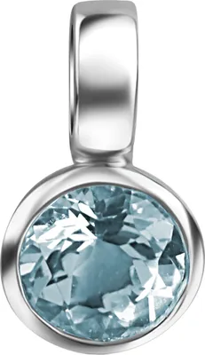 Zdjęcie produktu dla Wisiorek z srebra próby 925, 1,7 cm, biały syntetyczny spinel, nr kat. 360242295