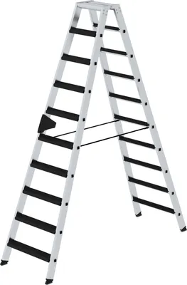Produktbild von MUNK Stehleiter beidseitig begehbar mit relax-step 2x10 Stufen