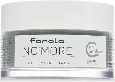 Productafbeelding van Fanola No More The Styling, 200 ml, voor dames, geschikt voor gekleurd haar, beschadigd haar, kroeshaar, alle kleuren, anti-frizz, voedend, glanzend, behandeling, pot