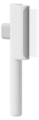 Imagen del producto de Cepillo para gatos, autolimpiable, de color blanco, para eliminar pulgas y nudos