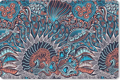 Produktbild von MuchoWow® Mauspad Mousepad Fisch - Koralle - Unterwasser - Abstrakt - Muster 27x18 cm - Mousepads - Maus Mat - Pad - Mausunterlage - Büroartikel - Desk Matten