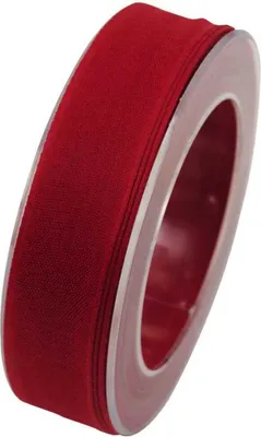 Produktbild von Webband, Schleifenband 25mm rot 20m Rolle (1m=0,45EUR) Goldina