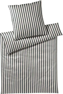 Produktbild von elegante Bettwäsche-Garnitur Mako-Satin Studio Line Farbe Anthrazit Größe 155x220+80x80