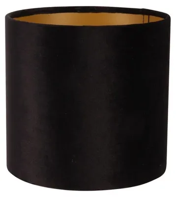 Produktbild von Lampenschirm, 20 cm Durchmesser, zylindrisch, schwarz, Stoff