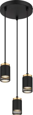 Produktbild von Globo Lighting Hängeleuchte Metall schwarz matt, 3x GU10