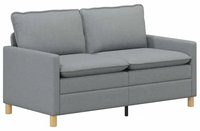 Produktbild von vidaXL Sofa Hellgrau 156 x 81 x 87,5 cm Stoff