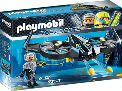 Immagine prodotto di PLAYMOBIL 9253 Top Agents Mega Drone con funzione di tiro a segno