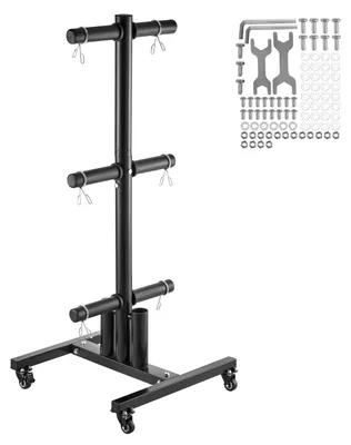 Productafbeelding van Verticaal Gewichtenschijf Rek - Gewichtshouder - Barbell Rek - Gewichtenschijven Opberger - Fitness Rek