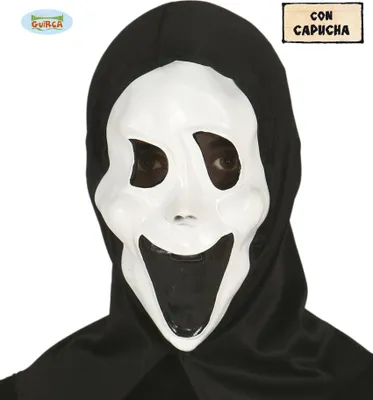 Produktbild von Schrei Maske mit Kapuze für Erwachsene