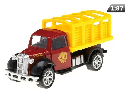 Image de Modèle réduit 1:87, camionnette de livraison Shell Old Timer avec remorque à toit ouvert