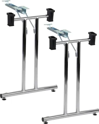 Produktbild von Klappgestell für Tisch, Schreibtisch SC-921, für Büro, Hotel, Restaurant, Breite 48 cm, Höhe 72,5 cm, verchromt