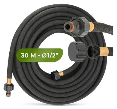RAMP Tropfrohr 1/2" 30 m Länge, schwarzer Gummi