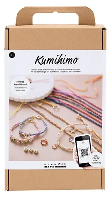 Produktbild von Creativ Company Kumihimo Flechtset - Starter Hobbyset Schmuck basteln