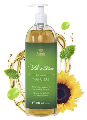 Vibratissimo Vibratissimo “Natural” olio da massaggio per un piacere, 100 – immagine 1