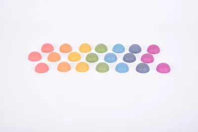 Obrázek produktu pro Tickit Rainbow Wooden Semispheres, 0,8 rok/roky, Dřevo, Vícebarevný