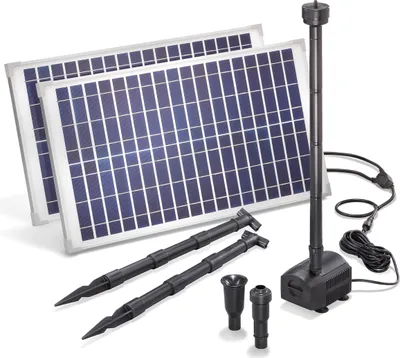 Produktbild von esotec Solar Teichpumpe mit Filter für außen | SET Sprinklerpumpe 1700l/h 101916