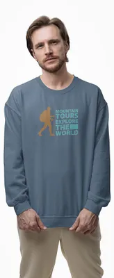 Produktbild von D&B Design Uni Pullover SWST00160 Mountain IndigoBlau-Größe XL