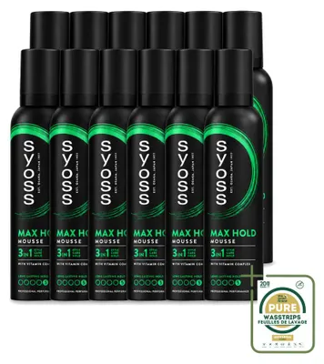 Image de 12 x Mousse capillaire Syoss Keratin - 250 ml - Pack de 12