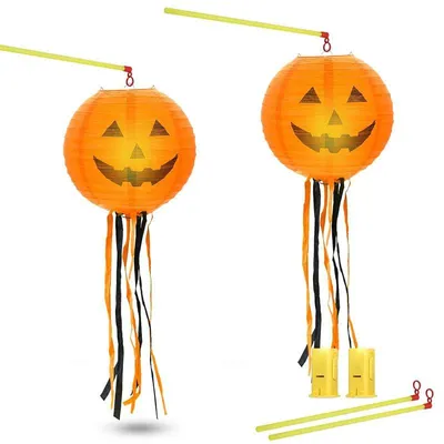 Halloween-Kürbislaterne, Papierlaterne zum Aufhängen, Deko