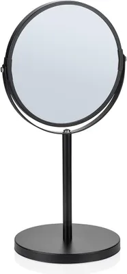 Produktbild von Kosmetikspiegel, Ø 17 cm, Höhe 34,5 cm, schwarz pulverbeschichtet, Edelstahl