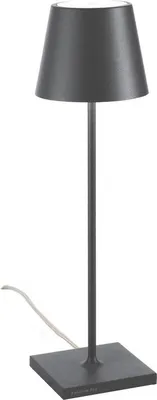 Immagine prodotto di Lampada da Tavolo Poldina Grigio scuro 230V con spina LED Dimmerabile 11x38 cm - Design Moderno in Alluminio