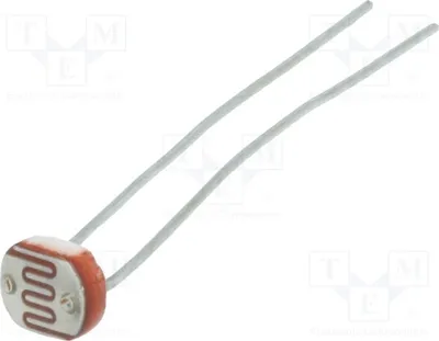 Immagine prodotto di 2 resistenze fotosensibili per montaggio a foro passante (THT), 150 VDC, modello PGM5539, lunghezza d'onda di 540 nm, resistenza da 30 a 90 kΩ, potenza massima di 100 mW