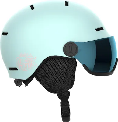 Produktbild von SALOMON Orka Visor Kinder Skihelm mit integriertem Visier blau 49-53 cm