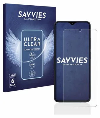 A product box and a screen protector on a phone.