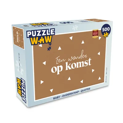 Obrázok produktu pre MuchoWow® Puzzle 500 ks Dieťa - Rodičovstvo - Citáty - Zázrak, ktorý čaká, kým sa stane - Príslovia