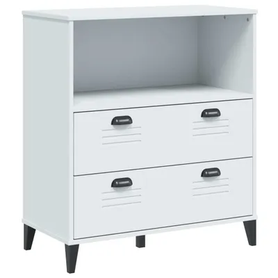 Obrázok produktu pre vidaXL Regál VIKEN biely 80x40x90 cm Materiál na báze dreva