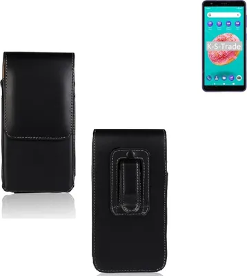 Produktbild von K-S-Trade Gürteltasche für ZTE Blade A3Y Schutz Hülle Handy Hülle mit Magnetverschluss Holster in schwarz