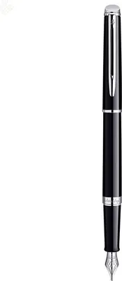 Image de WATERMAN Füllfederhalter Hemisphere Lack Schwarz C.C M Blau Geschenkbox
