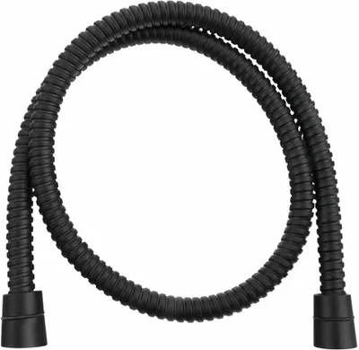 Zdjęcie produktu dla Metalowy wąż prysznicowy POWERFLEX, 100 cm, czarny matowy