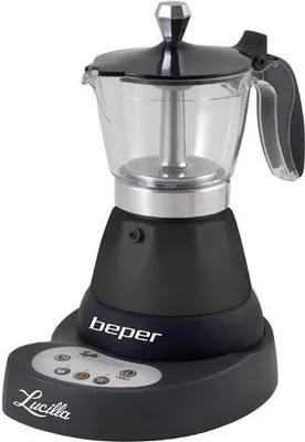 Produktbild von Beper BC.041N, Espressomaschine, Gemahlener Kaffee, 400 W, Schwarz
