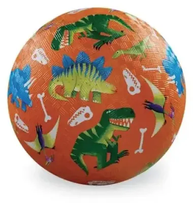 Productafbeelding van Crocodile Creek Kauwspelletje Dino, natuurrubber, 13 cm, oranje, voor kinderen