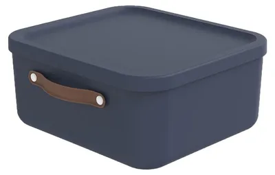 Produktbild von Rotho Aufbewahrungsbox 20 L Maloja - Kunststoffbox mit Deckel - Stapelbox 39,5 x 38,0 x 17,7 cm - Plastikbox Ordnungsbox Allzweckkiste