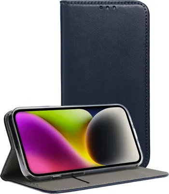 Produktbild von Smart Magnet Tasche Hülle Flip Cover Handyhülle kompatibel mit Xiaomi 15 Dunkelblau