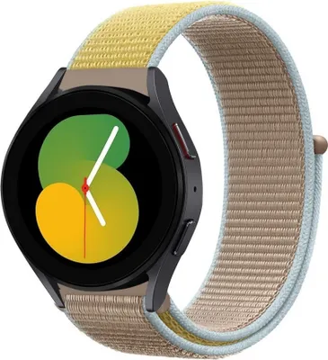 Produktbild von Strap-it Samsung Galaxy Watch 5 - 40mm Nylonarmband (Kamel)