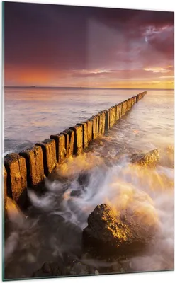 Produktbild von Bilder auf glas - Einteilig - Boot Landschaft Meer Ostsee - 70x100cm - Glasbilder - Wandbilder - Bilder - Wanddekoration aus Glas - Glas Bilder - Wandbild auf Glas - GPA70x100-3137