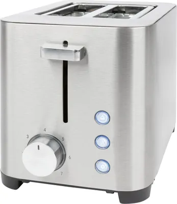 Obrázek produktu pro Topinkovač ProfiCook, topinkovač na 2 plátky, funkce rozmrazování, ohřívání/rychlé zastavení, topinkovač s nástavcem na housky, topinkovač z nerezové oceli, PC-TA 1251