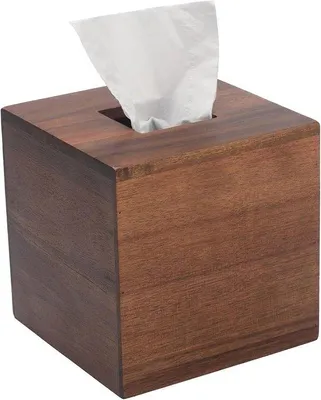 Produktbild von Famanu Tissuebox Halter aus Akazienholz - quadratisch, 14,5 x 14,5 x 14,5 cm