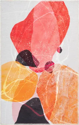 Produktbild von Kurzflorteppich Meaki Rot 80 x 150 cm