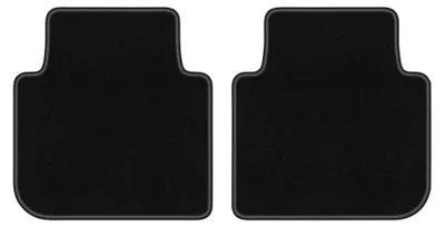 Produktbild von Velours-Fußmatten Hinten für Seat Tarraco 2018- (Crossover) – 2-tlg, Schwarz, passgenau – Wielganizator LUX