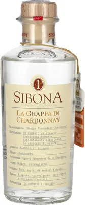 Produktbild von Sibona La Grappa di CHARDONNAY 40% Vol. 0,5l