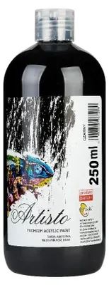 Produktbild von Acrylfarbe, schwarz, 250 ml