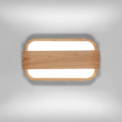 Produktbild von Osairous Holz Wandleuchte LED, 13W 6500K Moderne LED Wandlampe Innen