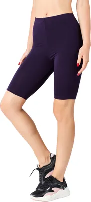 Produktbild von Merry Style Damen Kurze Leggings aus Viskose MS10-414 (Pflaume, L)