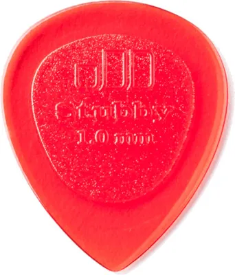 Produktbild von 24x Dunlop Stubby Jazz Plektren - 1,00 mm - rot