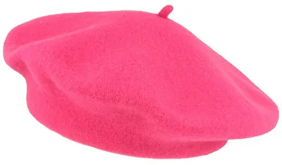Kopka klassische Baskenmütze aus 100% Schurwolle in rosa
